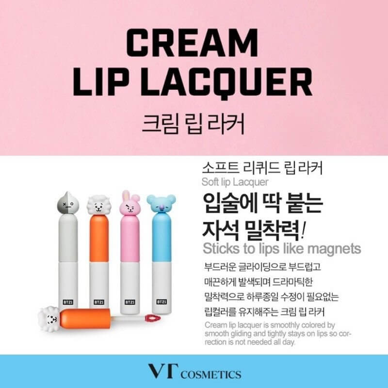 VT Cosmetics ,VT BT21 CREAM LIP LACQUER 03 MELLOW CORAL , VT BT21 ,vt cosmetics รีวิว ,vt cosmetics bt21 ,vt cosmetics ราคา ,vt cosmetics คือ, vt cosmetics thailand ,vt cosmetics bts ,vt cosmetics ซื้อที่ไหน