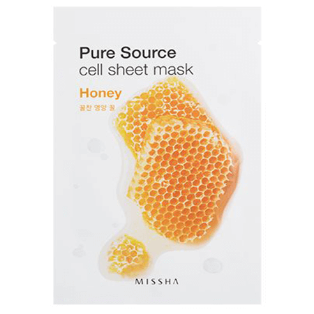 Pure Source Cell Sheet Mask,Pure Source Cell Sheet Mask-Honey, มาส์กน้ำผึ้ง,แผ่นมาส์กหน้า,misshaแผ่นมาส์กหน้า,Missha.มิชช่า,มาส์ก missha รีวิว,Pure Source Cell Sheet Maskรีวิว