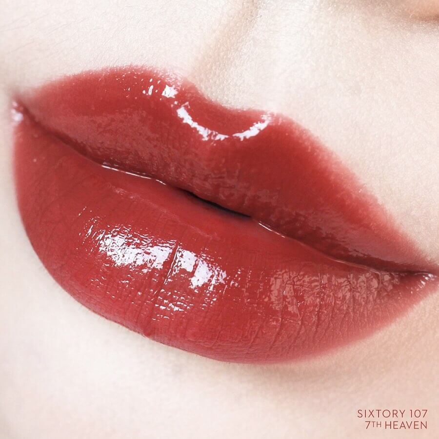 สีขายดี!! ที่สาวๆตามหามากที่สุด Sixtory Feathery Lip Shine #107 7th Heaven