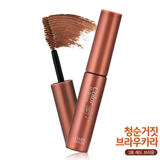  Etude Color My Brows #3 Red Brown 4.5 g.  เนื้อสัมผัสแบบครีมทิ้นต์ที่มีส่วนผสมของเจลเนื้อเนียน (Soft-Hold Gel) เหมาะอย่างยิ่งสำหรับเส้นขนคิ้วและช่วยให้เส้นขนคิ้วได้รูปทรงสวยตลอดวัน