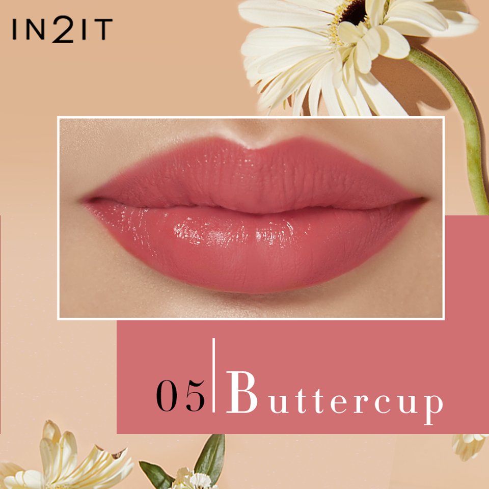 IN2IT, IN2IT Blooming Moist Lipstick, Blooming Moist Lipstick, Blooming Moist Lipstick #01 Orange Blossom, Blooming Moist Lipstick #02 Honesty, Blooming Moist Lipstick #03 Lady Of The Night, Blooming Moist Lipstick #04 Sweet Violet, Blooming Moist Lipstick #05 Buttercup, Blooming Moist Lipstick #06 Primrose, ลิปสติก, ลิปสติกเนื้อครีมมี่มอยส์, มอยส์เจอไรเซอร์