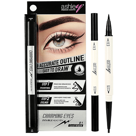 Ashley,Ashley Charming Eyes Double Head Pen,Charming Eyes Double Head Pen,อายไลเนอร์,Eyeliner