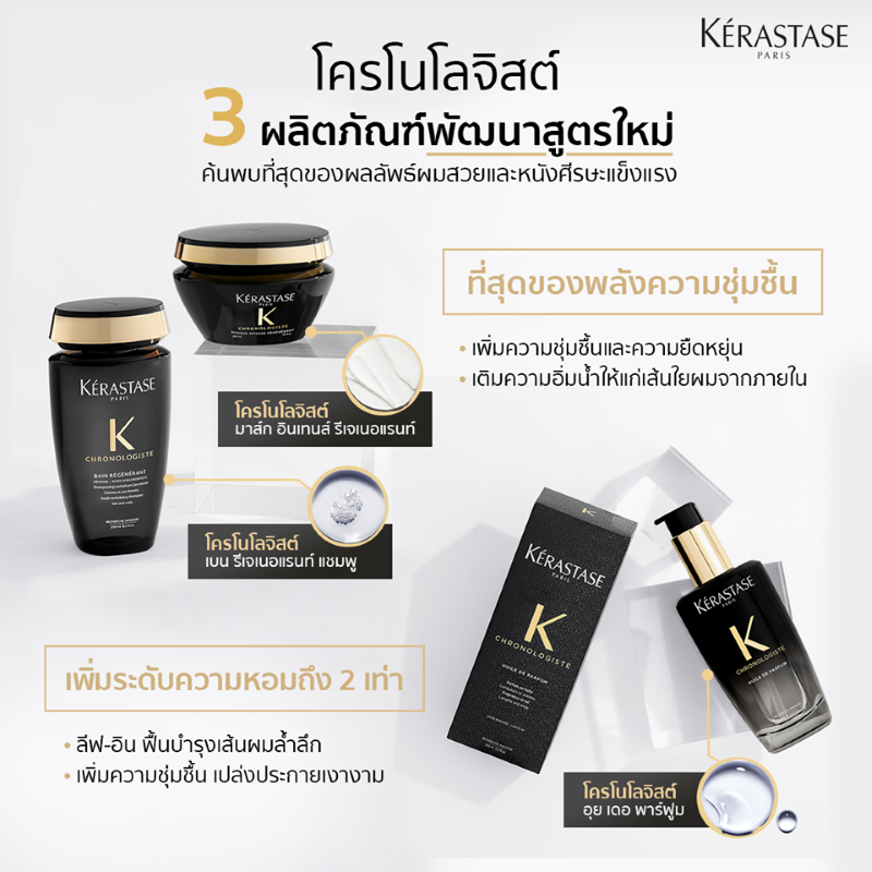 KÉRASTASE Chronologiste Youth Revitalizing Shampoo , แชมพู  เคเรสตาส , kerastase แต่ละสูตร,  รีวิว แชมพู Kérastase (เคราสตาส) 