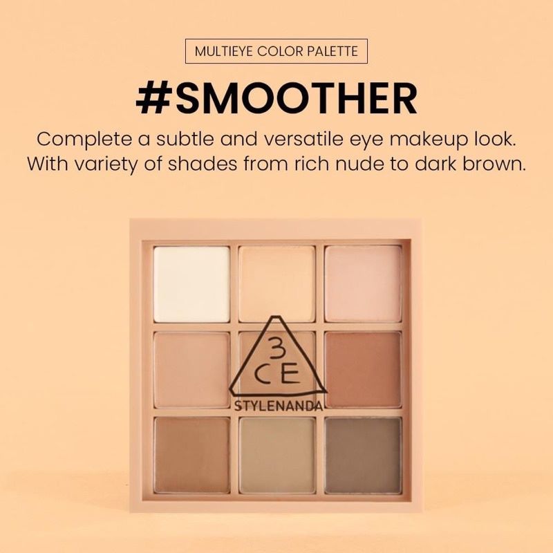 3CE Mood Recipe Multi Eye Color Palette 8g #Smoother ,3CE, 3ce overtake, พาเลทอายแชโดว์3CE ,3CE Multi Eye Color Palette รีวิว,พา เลท ตา 3CE ,ทา ตา 3CE